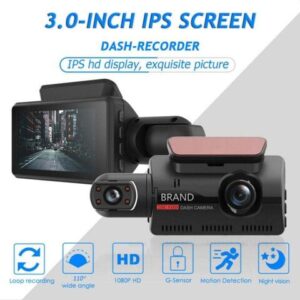 WiFi Dual Camera HD inside Front Rear Camera 2 Lens 1080P Recorder Car DVR Recorders Dash Camera Auto Wide Angle Night Vision - Image 4