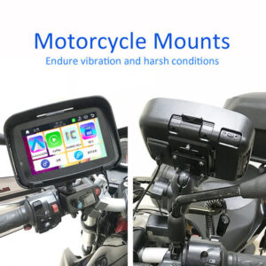 5 inch Waterproof motorcycle wireless carplay navigation android auto screen dashboard navigator for Motorbike - Image 3