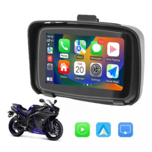 5 inch Waterproof motorcycle wireless carplay navigation android auto screen dashboard navigator for Motorbike - Image 1