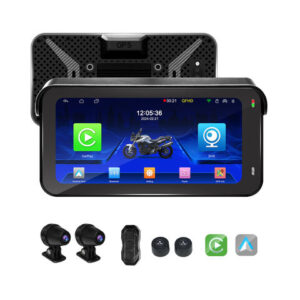 6.25" Universal Wireless Motorcycle CarPlay Touch Screen Android Auto Display Navigation Multimedia for Autocycle Autobike - Image 1