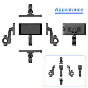 Big 5.5 inch portable motorbike GPS navigation Waterproof Dual Lens 1080p motorcycle dash cam dvr camera with remote control - Image 2