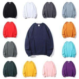 RUIQUWIN High Quality Crewneck Blank Cotton Oversized 380Gsm Pullover Long Sleeve Sweatshirts With Custom Logo Men's Sweatshirts - Image 3