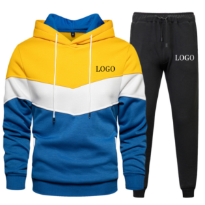 Casual Suit Men Autumn New Mens Sweater Suit Hooded Sports Loose Long Sleeved Casual Pants Two Piece Suit - Image 1