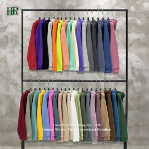 Hip Hop High Quality Heavyweight Cotton Hoodie Custom Logo Oversized Hoodies Men - Image 2