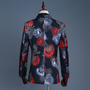 New Arrival Men'S Banquet Print Groom'S Dress Suit Men'S Director Night Shop Host Studio Theme Clothing - Image 4