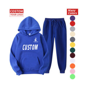 Custom Logo Oversized Men Hoodie Set Pullover Blank Plain Hoodies Unisex Cotton Custom Soccer Men Hoodies - Image 1