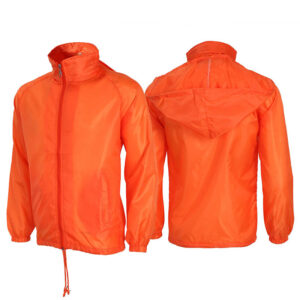 Customize Men's Polyester  Windbreaker Jackets,Waterproof Windbreaker Beach,White Navy Khaki Windbreaker - Image 3