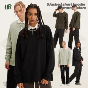 Men's Embroidery Casual Work Polo Shirt Fit Golf 100% Cotton Button Long Sleeve Polo Shirt for Men - Image 1