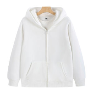 500gsm Manufacturers Custom Clothing Men Blank Zip up Sweatshirt Cotton Bubble Print Zipper Boxy Hoodie With Logo - Image 2