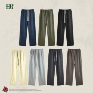 Custom Cotton Men's Jogger Pant With Pockets Blank Acid Wash Mens Flare Straight Leg Sweatpants Men - Image 3