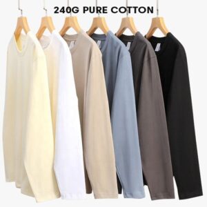 Customized New Men's T-Shirt Cotton Long Sleeve T-Shirt Summer Clothing Women's T-Shirt Embroidered Logo Fashion Print - Image 5