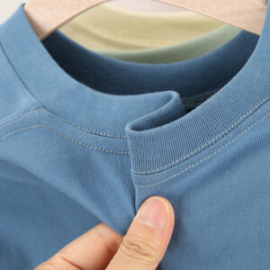 Wholesale 100% Cotton Mens T-shirt Custom Printing Your Logo Oversized T Shirt for Unisex - Image 2