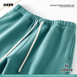 Hoodies and Sweat Pants Set Oversized Street Style High Quality Heavy Weight Casual Custom Men's Sets - Image 3