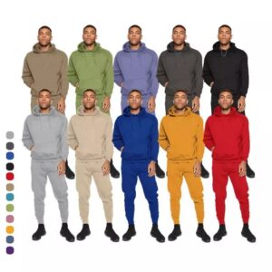 YUDI Wholesale Cheap Cotton Polyester Hoody Sweat Pants Blank Custom Oversized Unisex Workout Sweatpants and Hoodies Jogger Set - Image 8