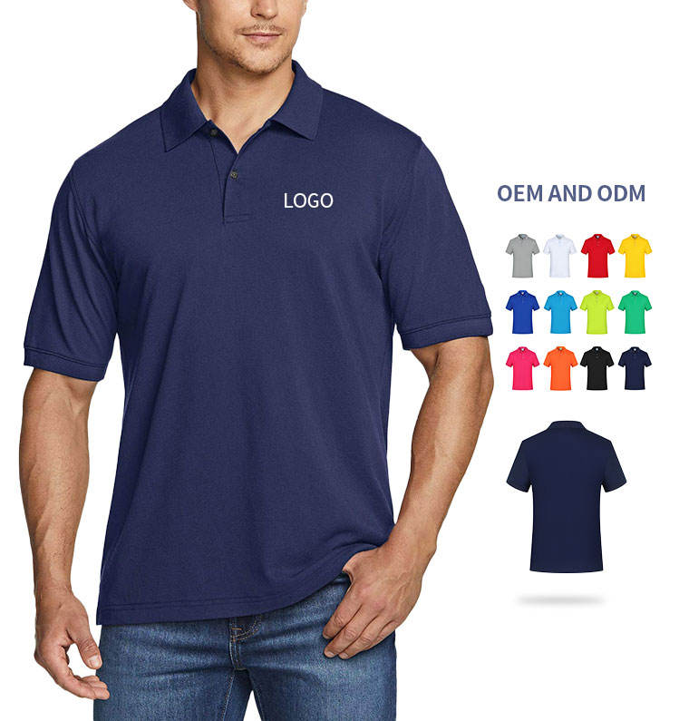 Factory Favorable Price Custom Polo t Shirts for Men Summer Cool Breathable Polo Shirts