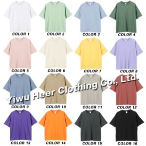 China Manufacturer Custom Plus Size High Quality Low Moq 100% Cotton Custom Blank Plain T-shirts - Image 2