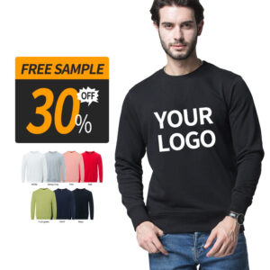 Man Clothing Fasion Street Wear Plain Crewneck Sweat Shirt Clothing Manufacturers Custom Cotton Sweatshirt - Image 1