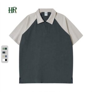 Custom  Men's Blank Golf Polo T Shirts Embroidered Logo Plain Short Sleeve Casual Polo Shirts - Image 3
