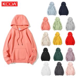 OEM Wholesale Polyester Warm Printing Embroidery Pullover Sweatshirt Hoodies for Winter - Image 1