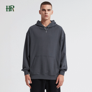 Mens Clothing Manufacturing Custom 100% Cotton French Terry Streetwear High Quality Hoodie Men - Image 6