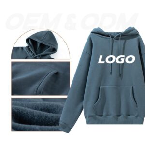 High Quality 500 Gsm Blank Oversized Hoodies Men Cotton Warm Pullover Custom Printing Embroidery Hoodies - Image 3