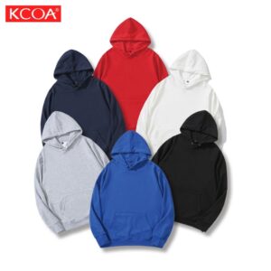 2022 Custom Embossed Printing Logo 410grams Heavyweight Black Cotton Hoodie - Image 1