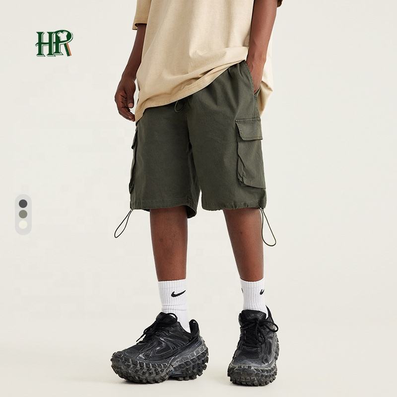 2023 200gsm 100% Cotton Custom Logo Graphic Summer Jogger Running Shorts Athletic Cotton Sweat Men Shorts for Men