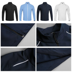 Custom Logo Unisex Jacket Full Zip up Nylon Light Weight Outdoor Windbreaker Men Waterproof Running Casual Sports Jacket - Image 4