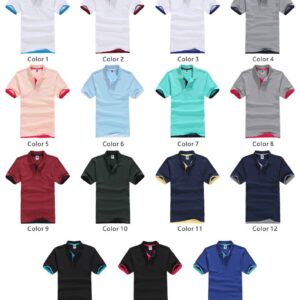 High Quality 100% Organic Cotton Unisex Custom logo Short Sleeve Fashion 2022 Polo Shirt Shirts Mens Wholesale - Image 4