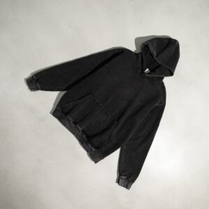 Thick Fleece Lined Pullover Men Vintage Hoodie Sweatshirt High Quality Custom Factory - Image 6