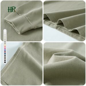 High Quality 100% Cotton Full Sleeve T Shirt for Men Casual Breathable Round Neck Long Sleeve T-shirt - Image 2