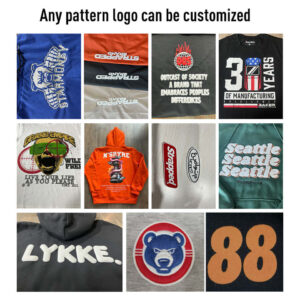 Custom Logo Print Cotton Blank Luxury Hoodies Unisex Fleece Embroidery Puff Print Heavyweight Plain Men's Oversized Hoodies - Image 5