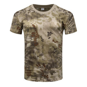 Outdoor Breathable Tactical Clothes Fast Dry Digital Camouflage Combat Short Sleeves T Shirt Tactical Training Shirt - Image 5