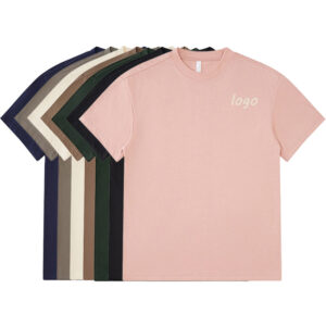 Drop Shoulder Oversized t Shirts Custom Plain T-shirt Bulk Summer Cotton Men's t Shirt - Image 1