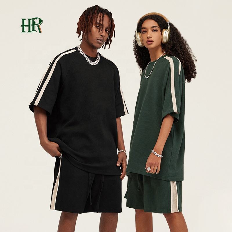 Custom Logo Sportswear Men Tracksuit Private Label Sweat Track Suit Set Shorts Pants Summer Men T Shirt and Short Set for Men