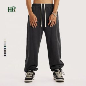 Custom Mens Design Running Baggy Track Pants 100% Cotton Plus Size Straight Leg Wide Leg Jogger Casual Sweat Pants for Men - Image 1