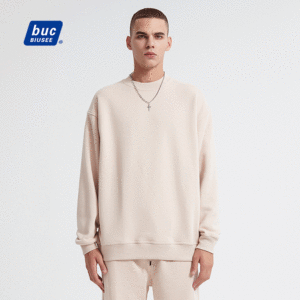 High Quality Fleece Cotton Polyester Blend Crew Neck Unisex Sweatshirt Custom Embroidery With Your Logos Men's Clothing - Image 3