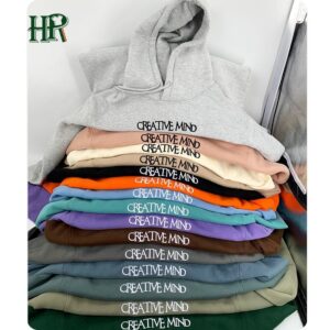 High Quality Heavy Weight Cotton Men's Hoodies Sweatshirts Embroidery Oversized Hoodie Unisex Custom Hoodies - Image 1