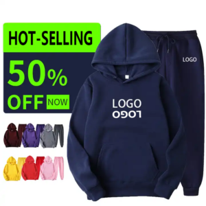 YUDI Wholesale Cheap Cotton Polyester Hoody Sweat Pants Blank Custom Oversized Unisex Workout Sweatpants and Hoodies Jogger Set - Image 6