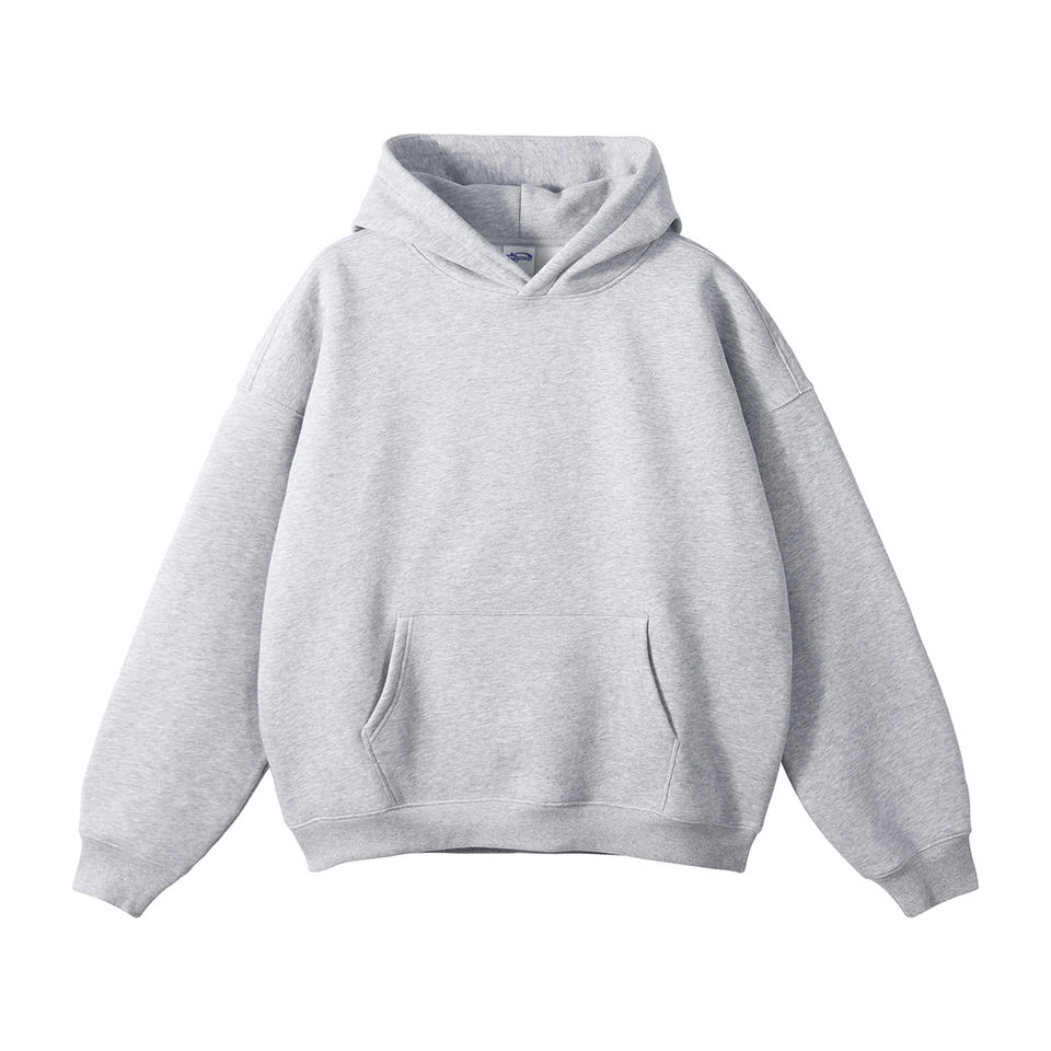 Wholesale Blank Hoodie Custom Mens Oversized Drop Shoulder Sweatshirt Pullover Hoodie