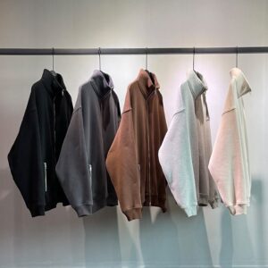 Hot Selling 360g Heavyweight Double Zipper Custom Hoodie High Quality Zip up Hoodies Jacket - Image 4