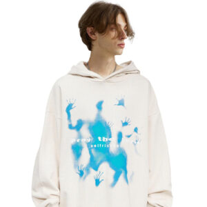 Custom Streetwear Hip Hop Custom Design Logo Heavy Weight Blank Drop Shoulder Pullover Oversize Plain Hoodies - Image 2