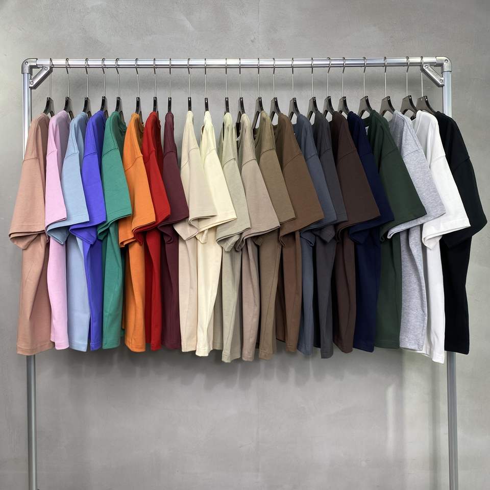 Custom Logo 305gsm T-Shirts Oversized Drop Shoulders Tshirts for Men High Quality Crewneck Tshirt