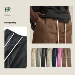 Factory Manufacture Heavy Weight Vintage  Wash Straight Leg Pants Mens Custom  Baggy Cargo Pants - Image 3