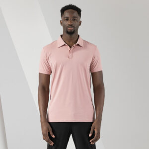 New Design Custom Embroidered Logo  87%Nylon&13%Spandex   Man Golf Business Uniform Solid Color Polo Shirt - Image 4