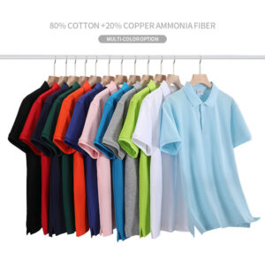 High-end Custom Pure Combed Cotton Men's Polo Shirts With Personal logo Short Sleeve Golf t Shirts - Image 2