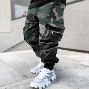 Factory Wholesale Bandana Men Trousers Custom Multiple Colors Loose Casual Jogger Pocket Paisley Cargo Pants Men - Image 2