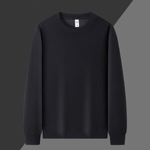 Black Blank Hoodies Men Crew Neck Sweatshirts Oversized Custom Pullover Sweatshirts Standard - Image 4