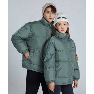 Men's Warm Custom Logo Black Winter Puff Outerwear Outdoor Men Bubble Puffer Jacket - Image 3