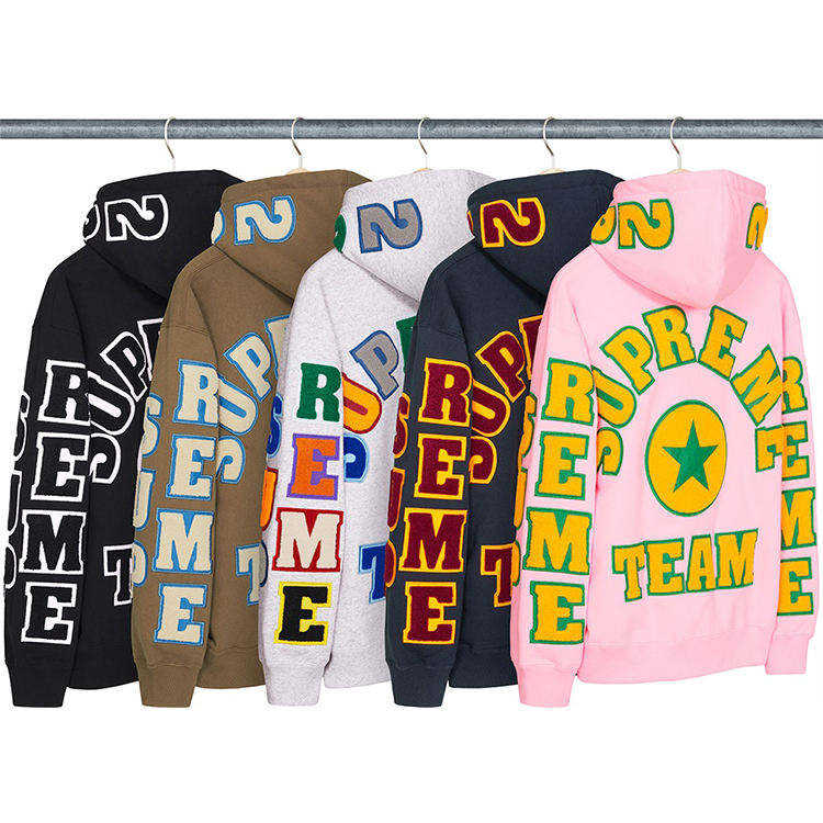 High Quality 100% Cotton Chenille Embroidery Hoodie Custom Logo Embroidered Heavyweight French Terry Unisex Pullover Hoodie